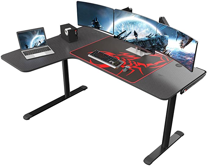 EUREKA ERGONOMIC L Shaped Gaming Desk 