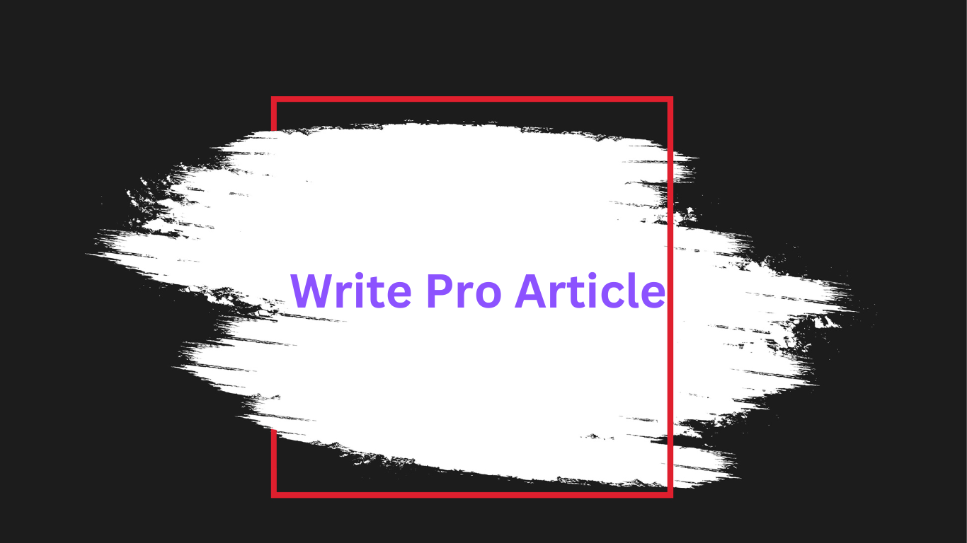 Write Pro Article