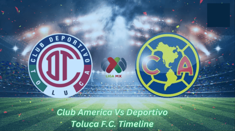 Club America Vs Deportivo Toluca F.C. Timeline