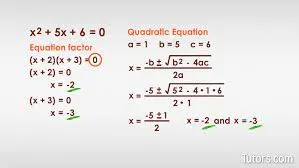 Quadratic Formulas