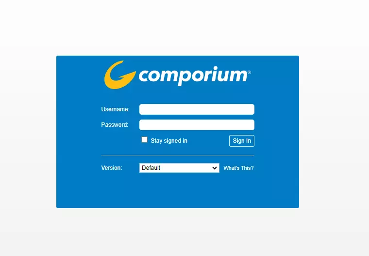  Comporium Webmail site and log 