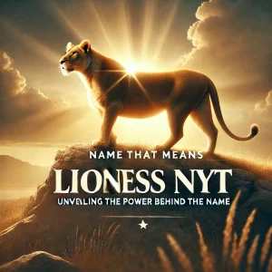 Lioness NYT